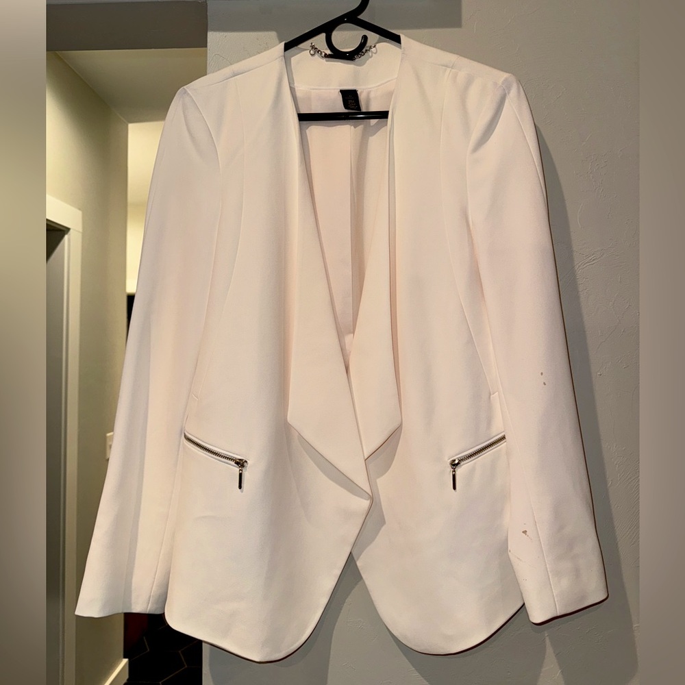 Cream/White Blazer - WHBM